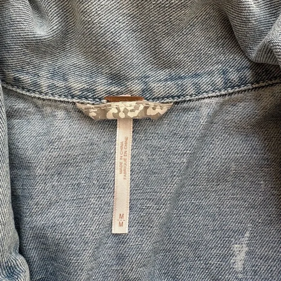 Free People Light Blue Jean Jacket - Picture 2 of 3